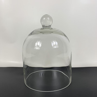 Dôme de gâteau transparent avec couvercle en verre, main d'usine de haute qualité, vente en gros