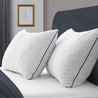 Oreiller en mousse à mémoire de forme pour lit Queen Size, Contour réglable en hauteur, avec housse amovible et lavable