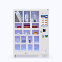 Distributeur automatique commercial 110/220V avec écran transparent en acrylique et 20 casiers pour l'Europe