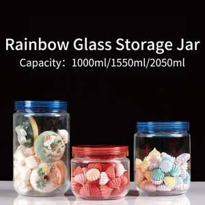 Alta Qualidade Eco Friendly Food Storage Containers 1550ml Hermético Vidro <span class=keywords><strong>Jar</strong></span> Selos com Silicofie Selo para Cozinha Despensa Cabinet - Product Image 5