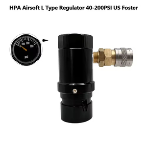 Régulateur d'air CO2 mini HPA pour bouteille G1/2-14, manomètre 300 PSI réglable 40-200 PSI avec prise Foster US, personnalisable OEM - Product Image 2