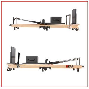 REAP <span class=keywords><strong>Cama</strong></span> Plegable de Alta Gama para <span class=keywords><strong>Pilates</strong></span>, de Madera de Arce Blanco y Roble, Incluye Caja y Tabla de Salto para Estudio - Product Image 6