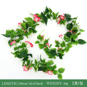 Enredaderas Artificiales de Gloriosas, Flores de Seda en Rosa, Morado, Rojo, Azul y Blanco, Decoración para Bodas y Hogar, Accesorios para Fotografía en Exteriores - Product Image 6