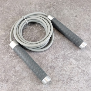 Poignée en Aluminium, <span class=keywords><strong>grande</strong></span> <span class=keywords><strong>corde</strong></span> <span class=keywords><strong>à</strong></span> <span class=keywords><strong>sauter</strong></span> lourde en PVC, avec des roulements <span class=keywords><strong>à</strong></span> boules, pour exercices de gymnastique <span class=keywords><strong>à</strong></span> domicile, 1 LB - Product Image 2