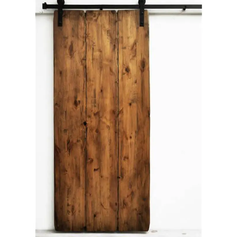 装飾的なモダンなデザインの木製引き戸ガレージ納屋のドア