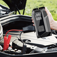Démarreur de voiture tout-en-un LS18B avec compresseur d'air 12V pour voitures essence et diesel, capacité 6000mAh-16000mAh, kit multifonctionnel
