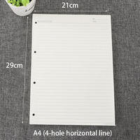 YS A4 B5 A5A6A7 ligne feuilles mobiles cahier recharge reliure à spirale page intérieure ligne journal Agenda planificateur papier couverture école papeterie