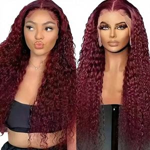 Peluca de Fibra Sintética Resistente a Altas Temperaturas, Marca GTU, Suave y Sedosa, Estilo Afro Rizado con Detalles de Encaje, en Oferta - Product Image 1