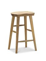 Tabouret de bar commercial robuste sans dossier en bois de frêne blanc moderne pour bar à domicile, îlot de cuisine, pub, café, restaurant