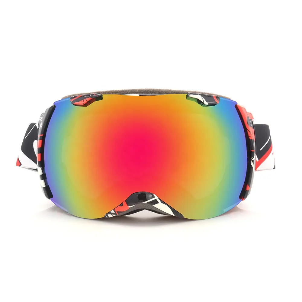 Yetişkin boyutu motosiklet kayak gözlüğü Uv koruma Antifog Otg kar kayak gözlükleri