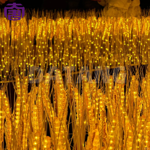 Lámparas Decorativas Solares LED para Exteriores, Impermeables IP65, con Forma de Trigo, para Iluminación de Paisajes en Navidad y Halloween - Product Image 3