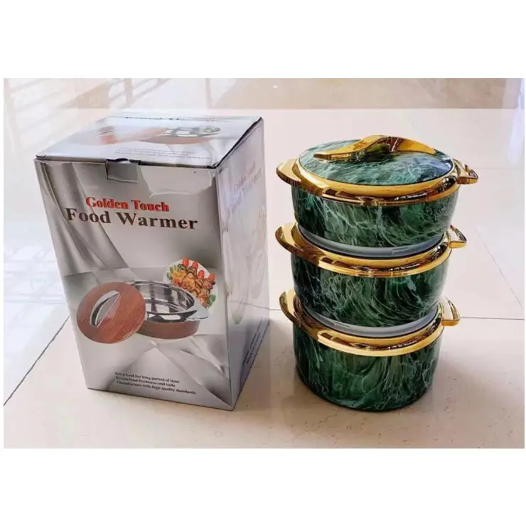 hot selling Wholesale large capacity food thermo container 3 Pcs 1.5L 2L 2.5L Thermal Insulated Hot Pot Food Warmer Set