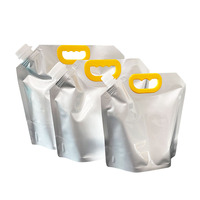 Op maat gemaakte bedrukte 5L aluminiumfolie voedselveilige zak voor fruit sap, bier en andere vloeistoffen met 33MM dop/tuit