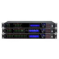 Processeur audio DSP professionnel LA408 306, SNR 110 dB, configuration 4 entrées 8 sorties pour système audio haute fidélité