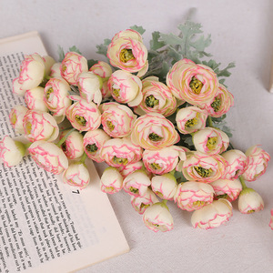 Bouquet de roses artificielles Ruilisi, 15 têtes, en soie, décorations de mariage pour événements nuptiaux et décoration intérieure - Product Image 4