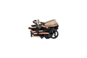 <span class=keywords><strong>Passeggino</strong></span> Pieghevole 2-in-1 in Lino e Oxford per Neonati con Telaio in Acciaio Inossidabile, Protezione Solare, Capacità di Carico 15kg - Product Image 6