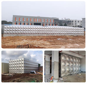 الأكثر مبيعًا ، خزان مياه الشرب المستطيل من الفولاذ المقاوم للصدأ ، خزان تخزين المياه 10 مكعب - Product Image 4