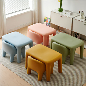 Juego de escritorios y sillas de estudio para niños de jardín de infantes nórdicos ecológicos, mesa de comedor y sillas de plástico PE multicolor para niños - Product Image 3