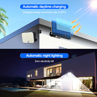 Lampe murale solaire à détecteur de mouvement IP65, extérieure, 95 LED, lumière de sécurité PIR, télécommande pour jardin, garage, patio, allée