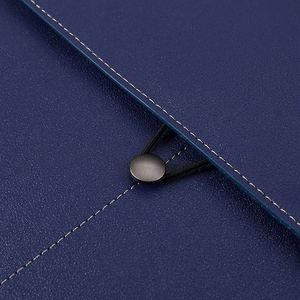 Letter Size <b>A4</b> PU Leather <b>File</b> Pouch Document Organizer Bag with Elastic Rope Buckle Waterproof Contract Envelope <b>File</b> Folder - Product Image 5