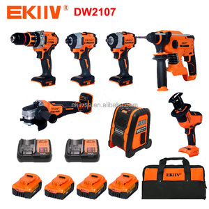 EKIIV DW-2107 Bürstenloser Akku-Werkzeugsatz mit Hartplastik-Tragetasche für Mobile Wartungsflotten - Product Image 1