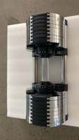 Nouveau Kit d'Haltères et Support Entièrement Noirs à Poids Réglables par Électrophorèse, 40kg, 43kg, 45kg, 80lb, 90lb, 100lb