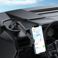 Support de téléphone personnalisé avec logo pour tableau de bord de voiture, fixation par ventouse sur pare-brise ou grille d'aération, support flexible en acier au carbone pour iPhone 17 16 15 14