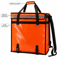 Sac isotherme imperméable extra large avec doublure en aluminium, panneau rigide en coton perlé, vente en gros, boîte de livraison alimentaire d'usine