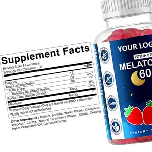 OEM/ODM dapat disesuaikan anak-anak suplemen tidur Gummies 100% obat gratis-potensi tinggi Melatonin Gummies - Product Image 3