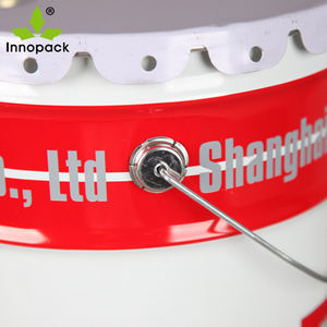 Seau en métal galvanisé avec couvercle à fleurs, épaisseur de paroi de 0,28 mm, impression personnalisable - Product Image 3