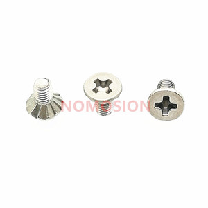 304 Stainless Steel <b>Flat</b> Head Cross Recessed Machine <b>Screw</b> M3x6 Class 8.8 Metric Standard Thread Plain Finish - Product Image 5