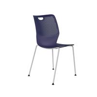 Chaise de conférence empilable moderne en PP coloré, chaise de bureau ergonomique, chaise de bureau administrative