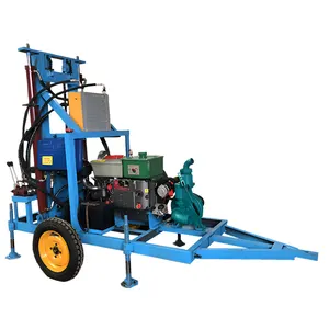 Easy To Use 200m Water Bore Deep Water Portable Well Drilling Machine Drilling Rig For Sale
