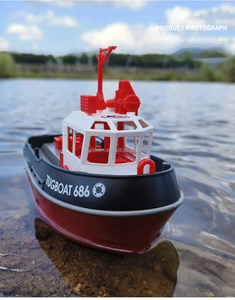 Tx686 2.4 גרם rc tugboat מודל 1/72 8 ק "מ/שעה עמיד למים מיני סירה חשמלית