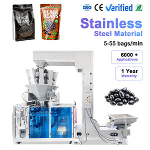 Máquina Automática de Llenado de Bolsas Preformadas para Alimentos, Fabricante de Máquinas de Empaquetado de Frijoles Negros, Lentejas y Frijoles Rojos - Product Image 1