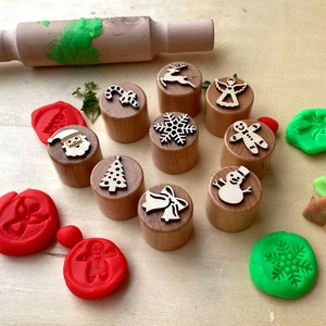 Artesanías de Madera Hechas a Mano, Sellos de Madera Natural para Niños Pequeños, Juguetes - Product Image 3