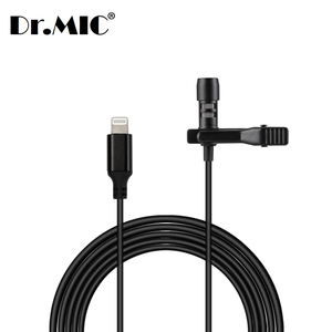 Bán buôn sản xuất có dây condenser ve áo microphone thông tin liên lạc Lavalier Microphone mini XLR Microphone - Product Image 1
