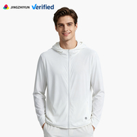 Veste de protection solaire respirante pour homme avec logo personnalisé, séchage rapide, anti-UV, légère, à fermeture éclair intégrale, pour sports de plein air