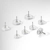 Patins de protection transparents en silicone souple antidérapants et résistants à l'usure pour pieds de meubles (table à manger, canapé, chaise, tabouret) – Caoutchouc résistant