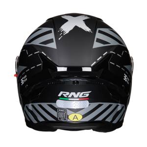 Casco da Moto BYB/RNG Nero Grigio BY-199 Nuovo Casco da Corsa Fuoristrada Protezione per la Testa Casco <span class=keywords><strong>di</strong></span> Sicurezza alla Moda - Product Image 5