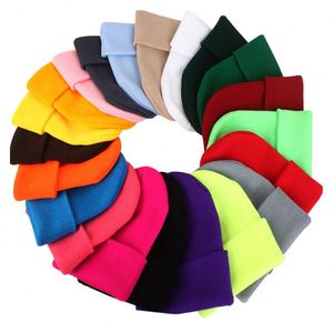 Autumn Winter Solid Color, Baby Knitted <b>Hats</b> Kids Girls Boys Beanies Caps Warm Soft Casual <b>Hats</b> for Children/ - Product Image 5