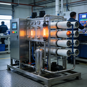 Dispositif de purification d'eau ultra-pure industrielle avec des blocs EDI, machine d'osmose inverse - Product Image 1