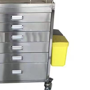 Chariot <span class=keywords><strong>de</strong></span> secours médical non magnétique pour la distribution <span class=keywords><strong>de</strong></span> médicaments, mobilier hospitalier mobile d'urgence - Product Image 6