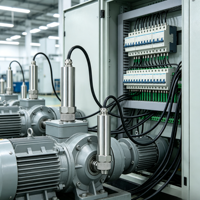 Sensor Getaran 3-Axis CE RS485 Transmitter Getaran dengan Pengukur Akselerasi, Kecepatan, dan Perpindahan untuk Pemantau Kondisi