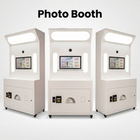 Borne Photo Professionnelle Libre-Service avec Imprimante et Compatibilité Caméra, Distributeur Automatique de Photos avec Fonction d'Impression