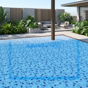 Azulejos de Cerámica para Piscina, Diseño Moderno, Acabado Brillante, Antibacterianos, 7.5mm y 300x300mm de Grosor, Mosaico para Piscina Exterior - Product Image 5