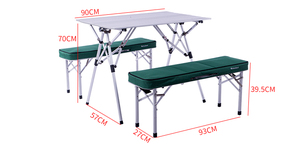 For Hot Sale Wholesale Modern Aluminum Folding <b>Table</b> <b>and</b> <b>Chairs</b> Set for Camping & Park Use-Portable Outdoor Furniture OW-103 Fol - Product Image 6