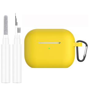 Kit de nettoyage d'écouteurs + étui en silicone pour Apple <span class=keywords><strong>Airpods</strong></span> 4 accessoires casque stylo de nettoyage Kit de nettoyage ensemble de couverture en silicone - Product Image 6