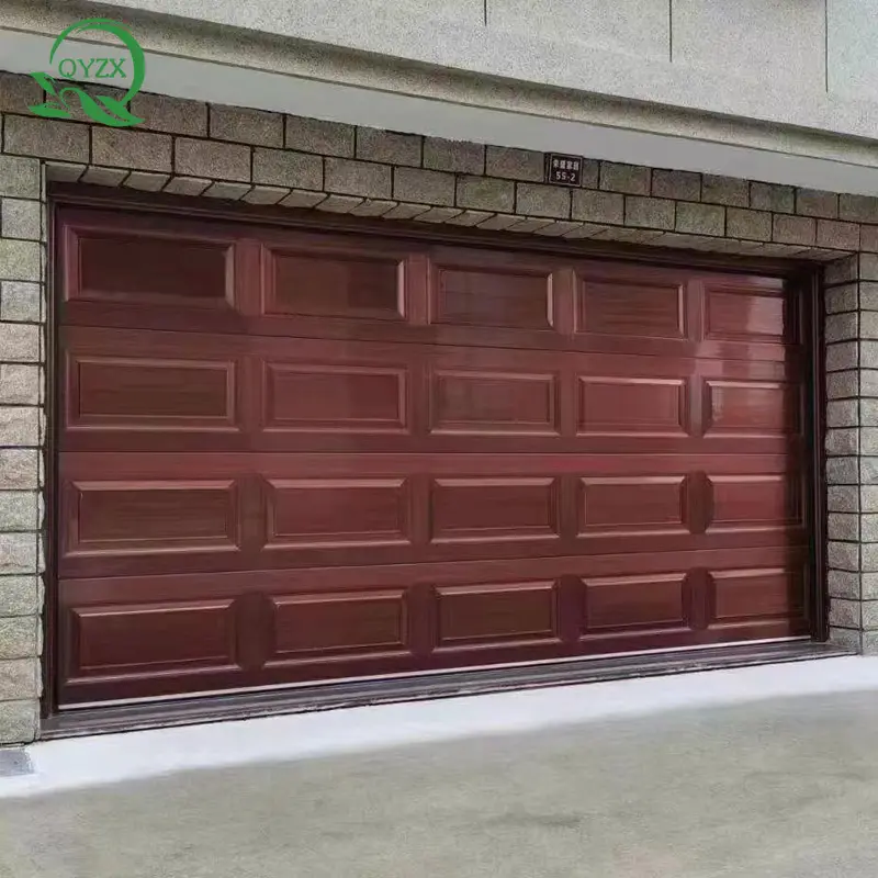 Porta del Garage in legno moderna con buon prezzo realizzata su misura Villa esterna con rivestimento acustico in legno