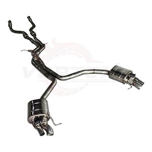 Système d'échappement Catback à soupapes en acier inoxydable Vortex pour Audi RS5 4.2L V8 2012-2018 avec doubles sorties chromées et système sonore - Product Image 2